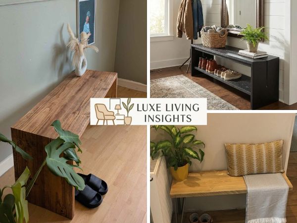 how to choose the right entryway bench size for your space