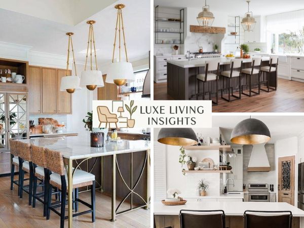 matching your lighting fixture to kitchen island and table geometry
