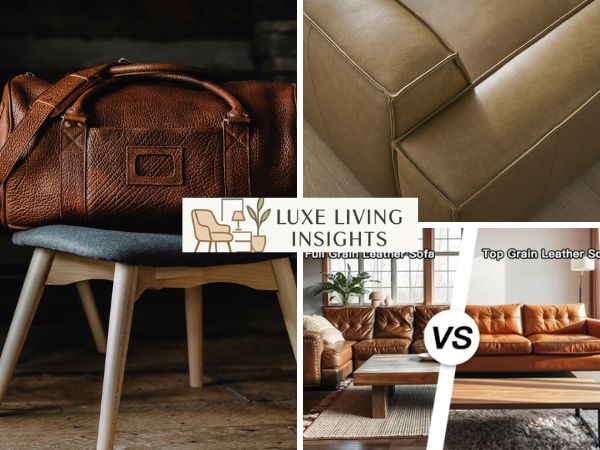top-grain leather vs performance fabrics